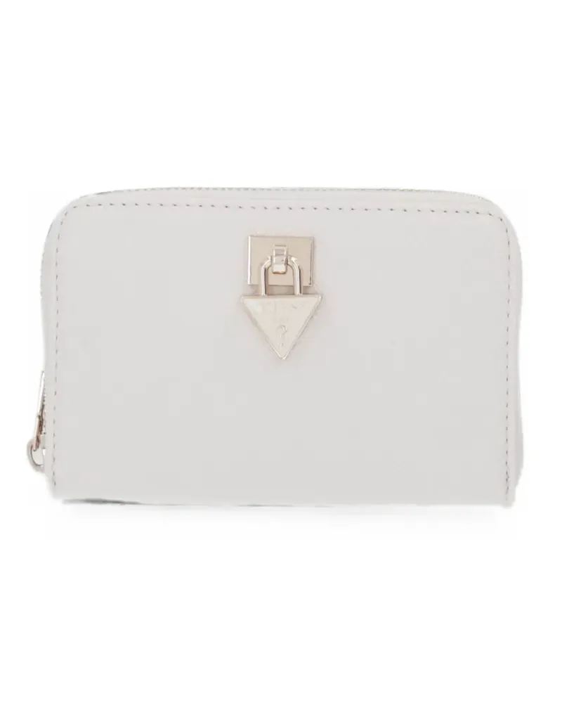 Guess Patsie logo-plaque zip-around wallet - Weiß Weiß