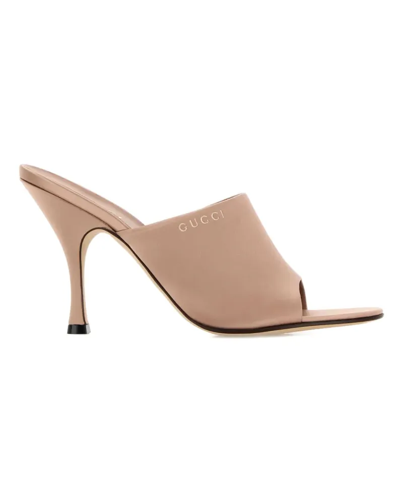 Gucci Sandalen mit Logo-Stickerei - Nude Nude