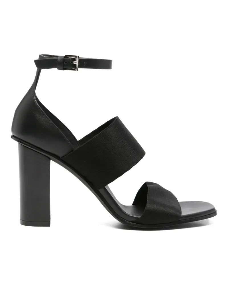 Max Mara Masode buckle-fastening block-heel sandals - Schwarz Schwarz
