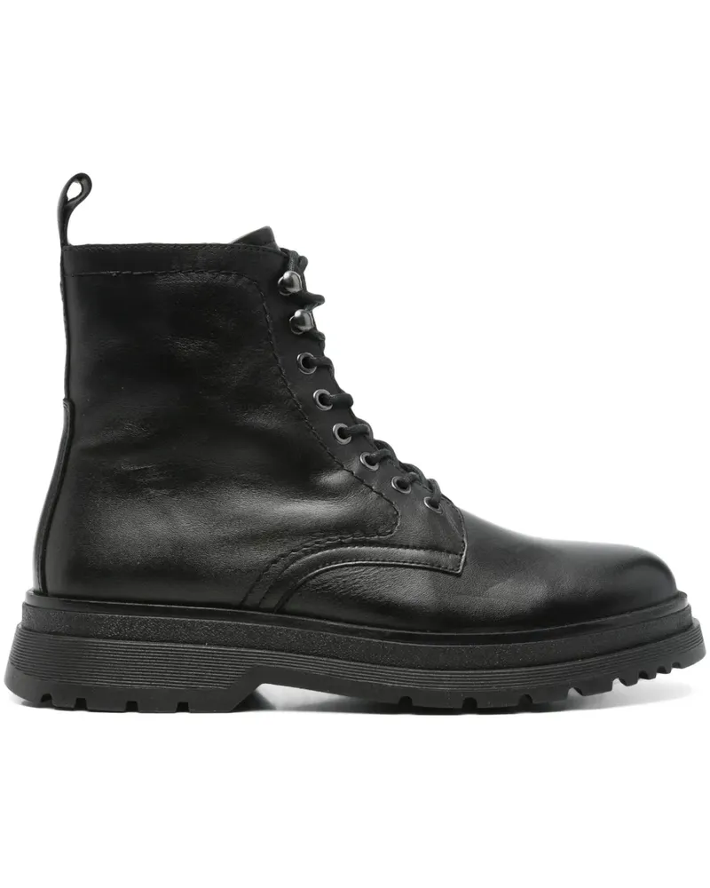 Marc O'Polo Bikerstiefel aus Leder - Schwarz Schwarz