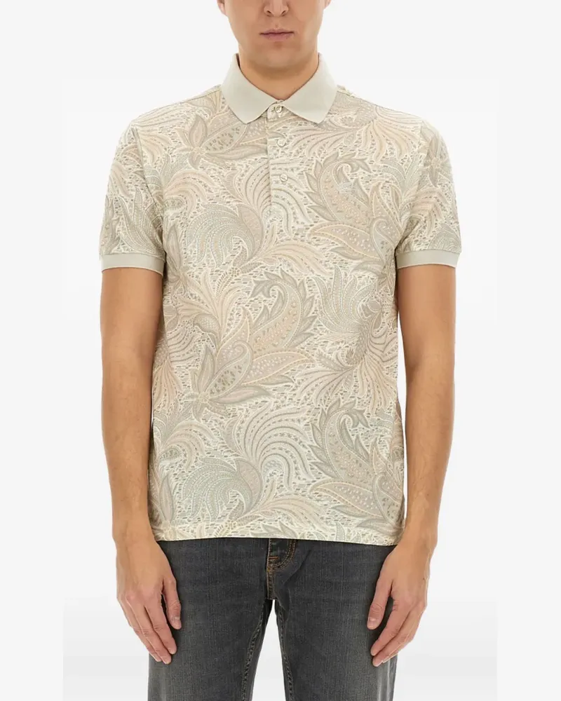 Etro Poloshirt mit Print - Nude Nude