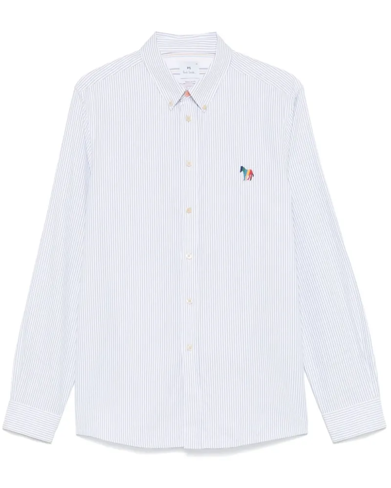 Paul Smith Gestreiftes Hemd - Weiß Weiß
