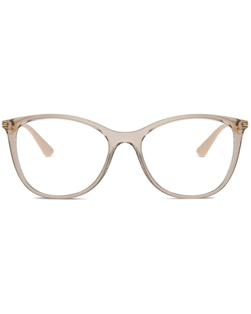 Vogue Brille mit rundem Gestell - Braun Braun