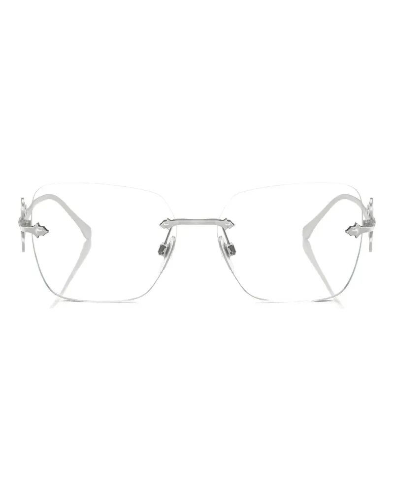 Ralph Lauren butterfly-frame rimless glasses - Silber Silber