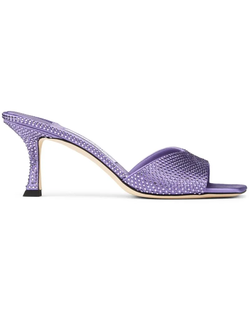 Jimmy Choo Skye Mules mit Satin 70mm - Violett Violett