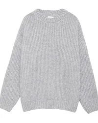 Anine Bing Grob gestrickter Pullover Grau