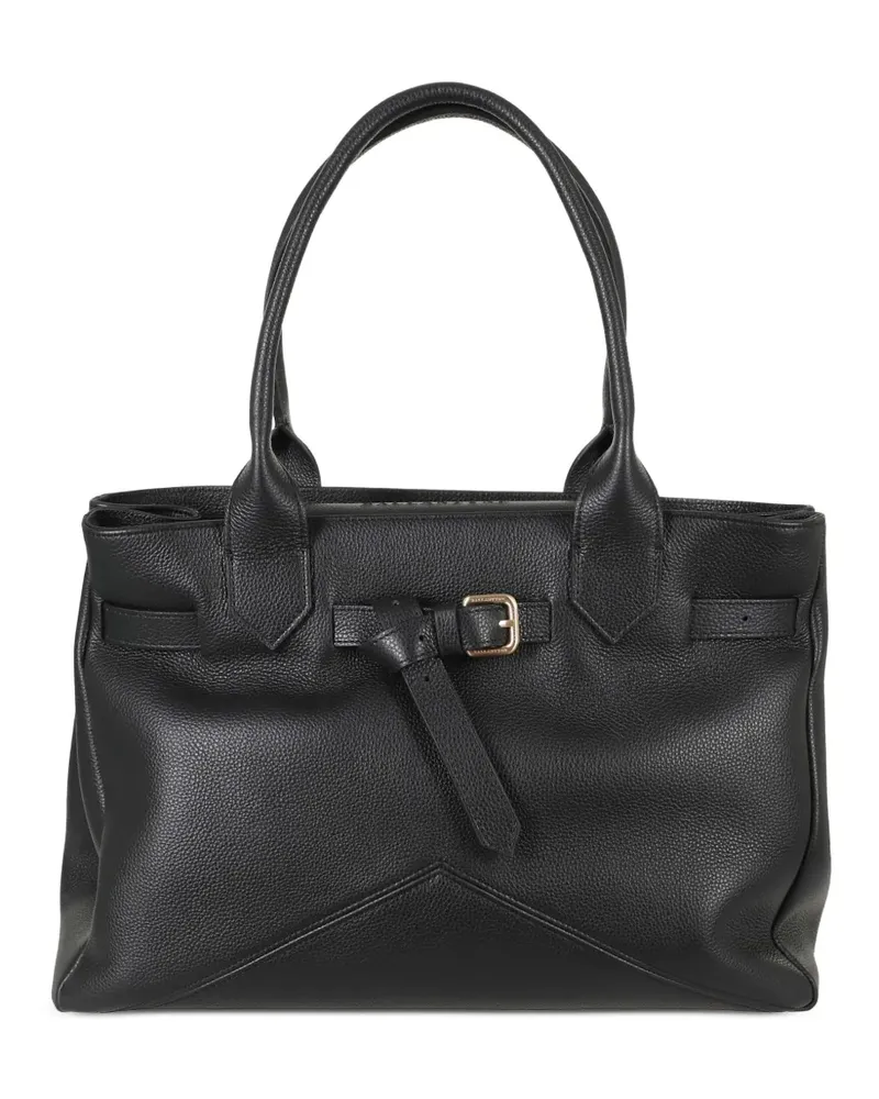 Ballantyne Mittelgroße Kate 993 Handtasche mit Schnalle - Schwarz Schwarz