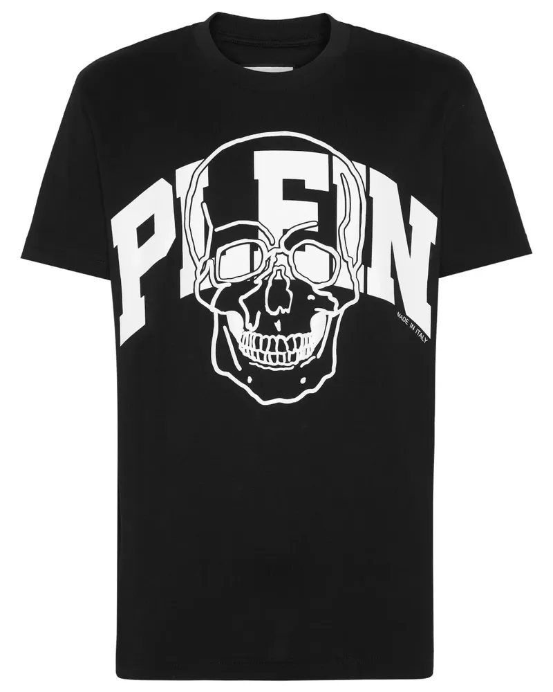 Philipp Plein T-Shirt mit Totenkopf-Print - Schwarz Schwarz