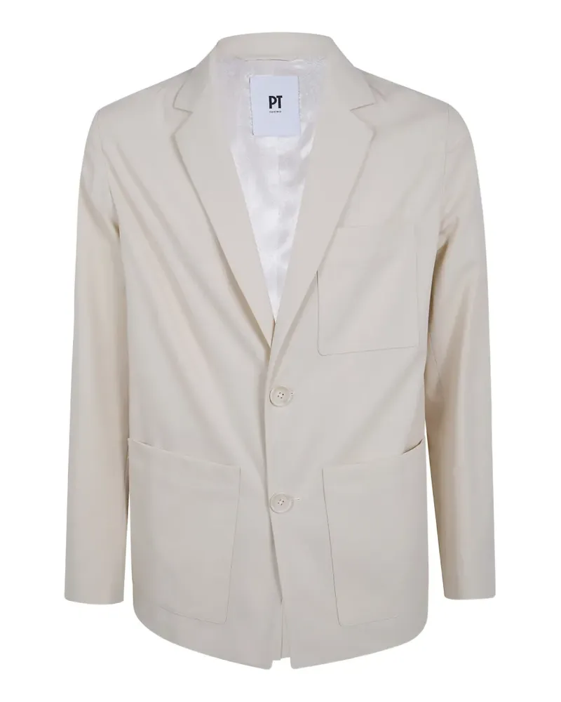 PT TORINO patch-pocket blazer - Nude Nude