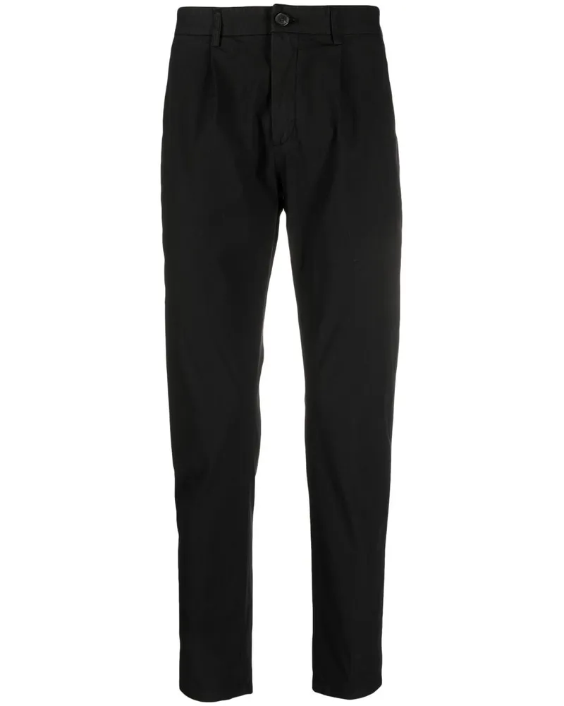 Department 5 Tapered-Hose mit Bundfalten - Schwarz Schwarz