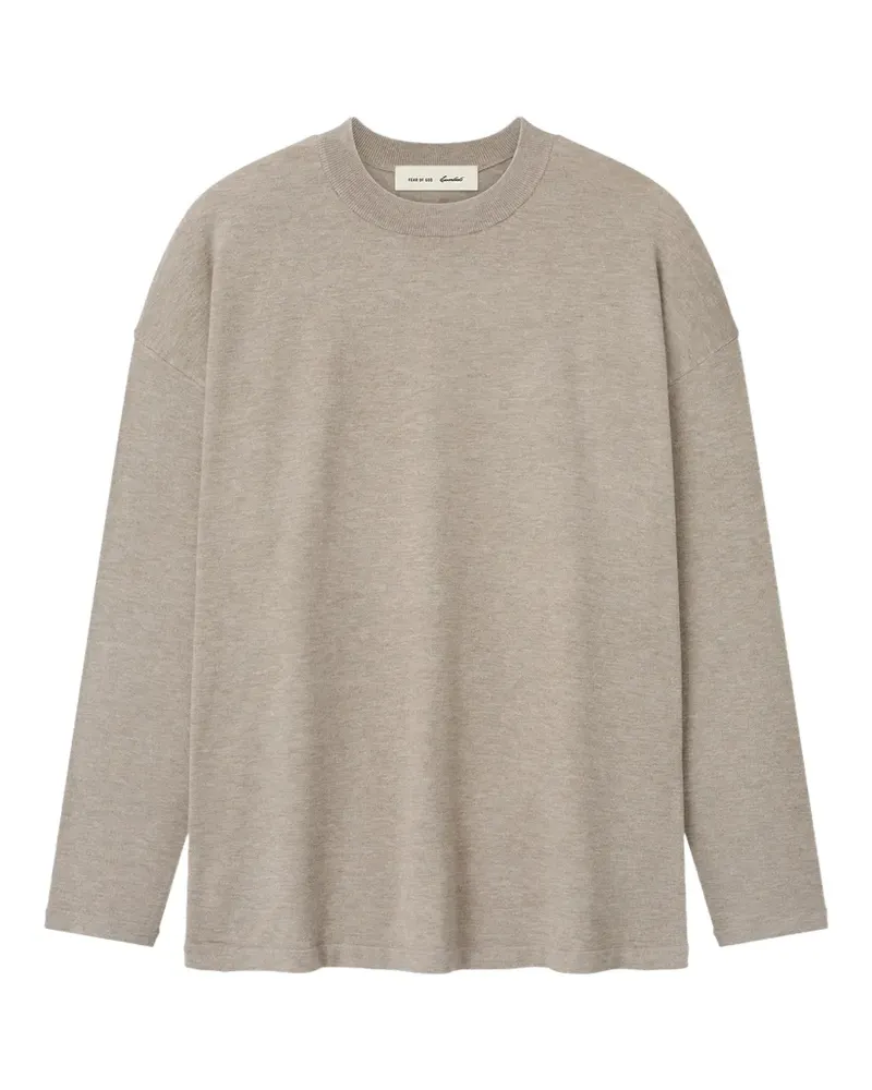 Fear of God T-Shirt aus weichem Strick - Nude Nude