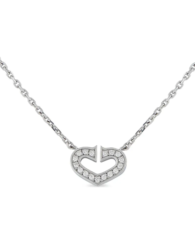 Cartier C Heart diamond necklace - Silber Silber