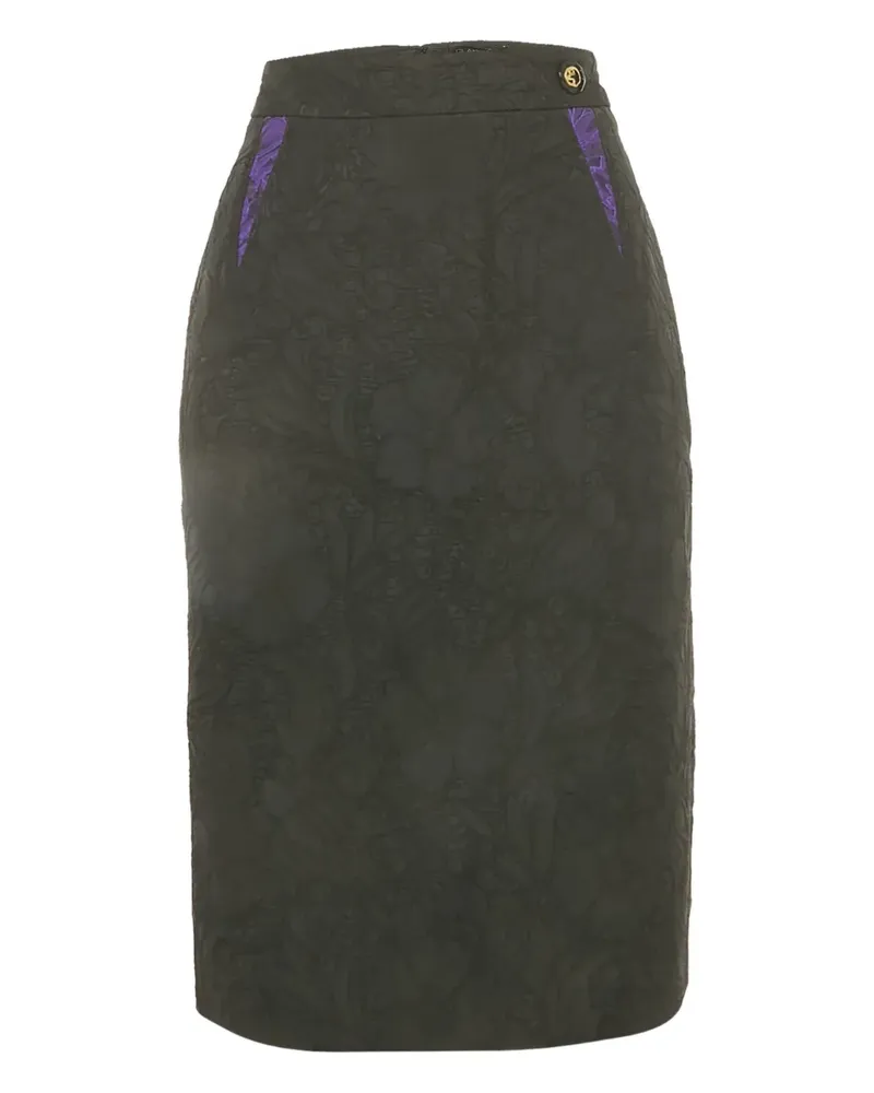 Roberto Cavalli jacquard pencil skirt - Schwarz Schwarz