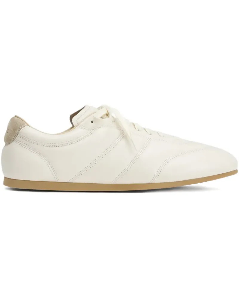 Christophe Lemaire Soft Runner Sneakers mit Einsätzen - Weiß Weiß
