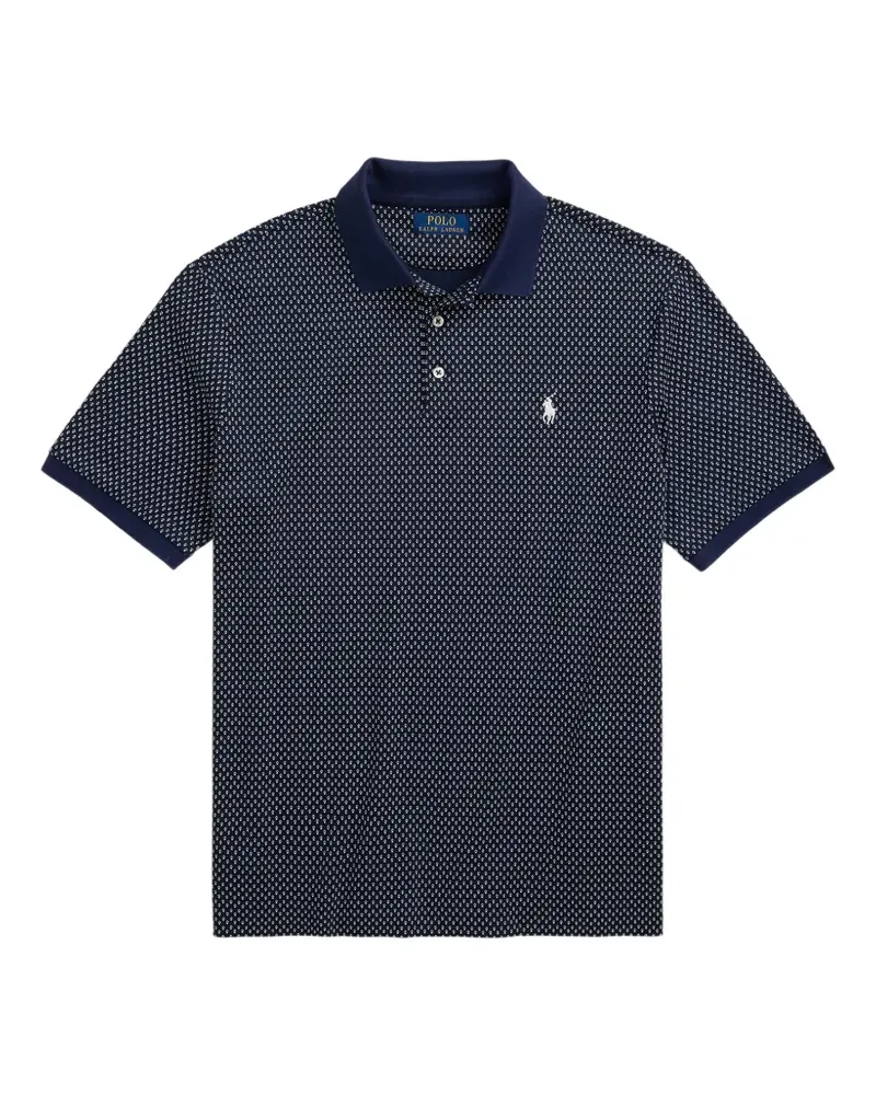 Ralph Lauren Classic Fit dot soft cotton polo shirt - Blau Blau