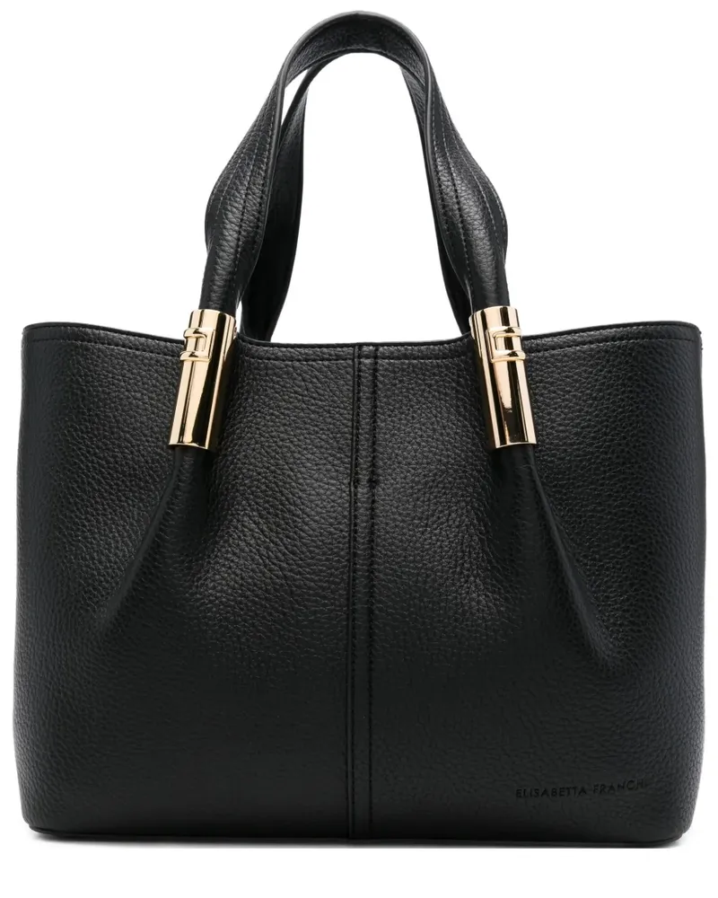 Elisabetta Franchi Handtasche aus Leder - Schwarz Schwarz