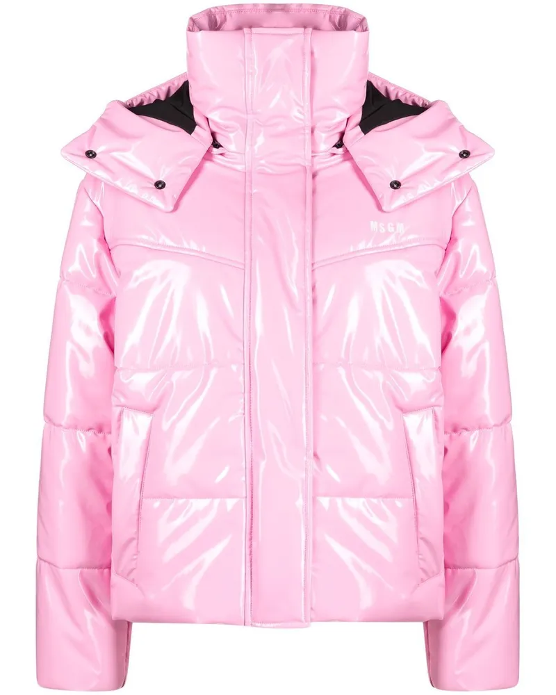 MSGM Gesteppte Jacke - Rosa Rosa