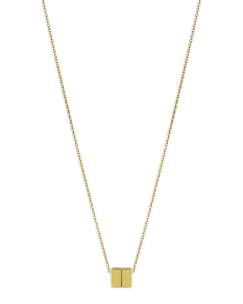 SHIHARA 18kt Cube 01 Gelbgoldhalskette Gold