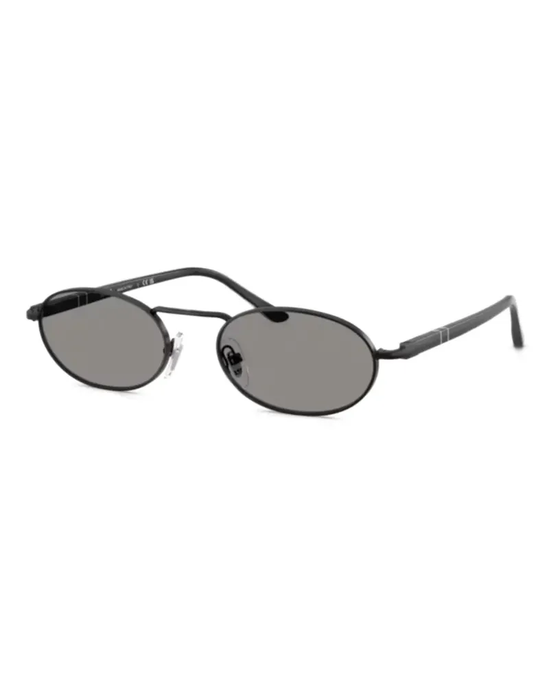 Persol Sonnenbrille mit ovalem Gestell - Schwarz Schwarz