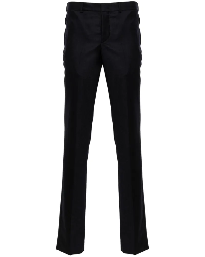 Emporio Armani Hose aus Flanell - Blau Blau