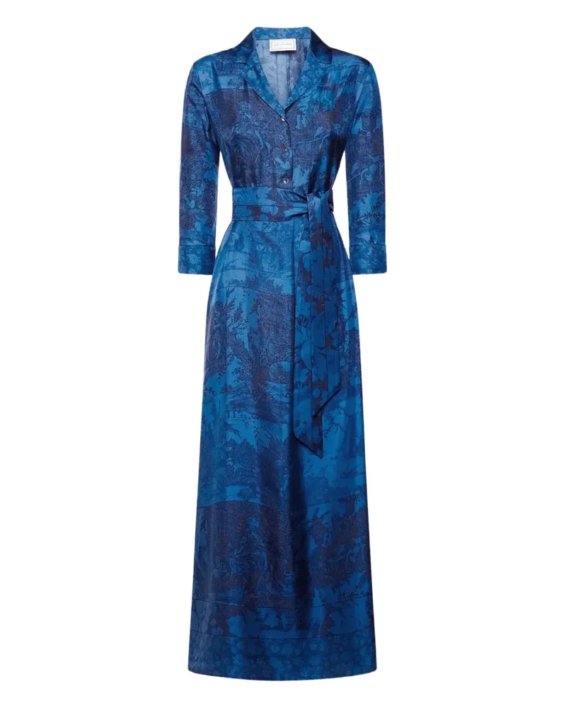 Pierre-Louis Mascia Kleid mit Gürtel - Blau Blau