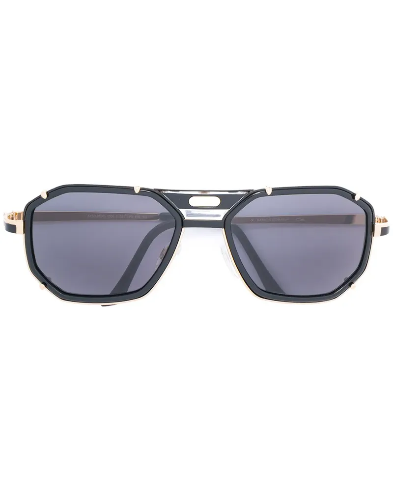 CAZAL Oversized-Sonnenbrille mit Logo - Schwarz Schwarz