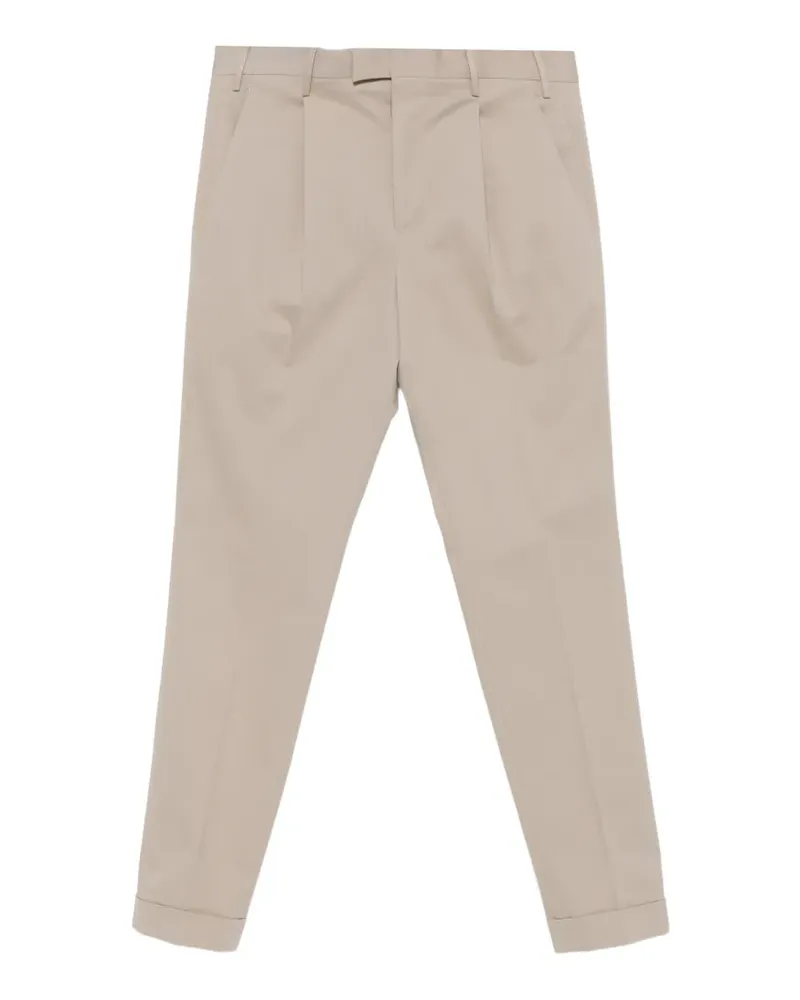 PT TORINO Plissierte Hose mit Umschlag - Nude Nude