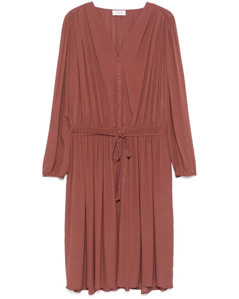 Christophe Lemaire Midikleid mit Bluse - Rosa Rosa