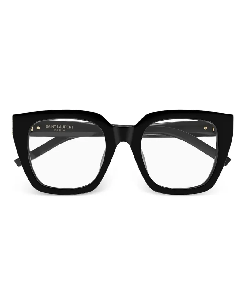 Saint Laurent Brille mit eckigem Gestell - Schwarz Schwarz