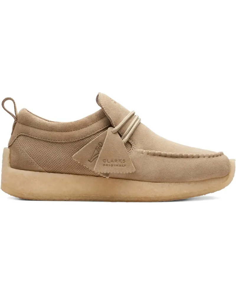 Clarks Maycliffe "Dark Sand Suede" Loafer - Nude Nude