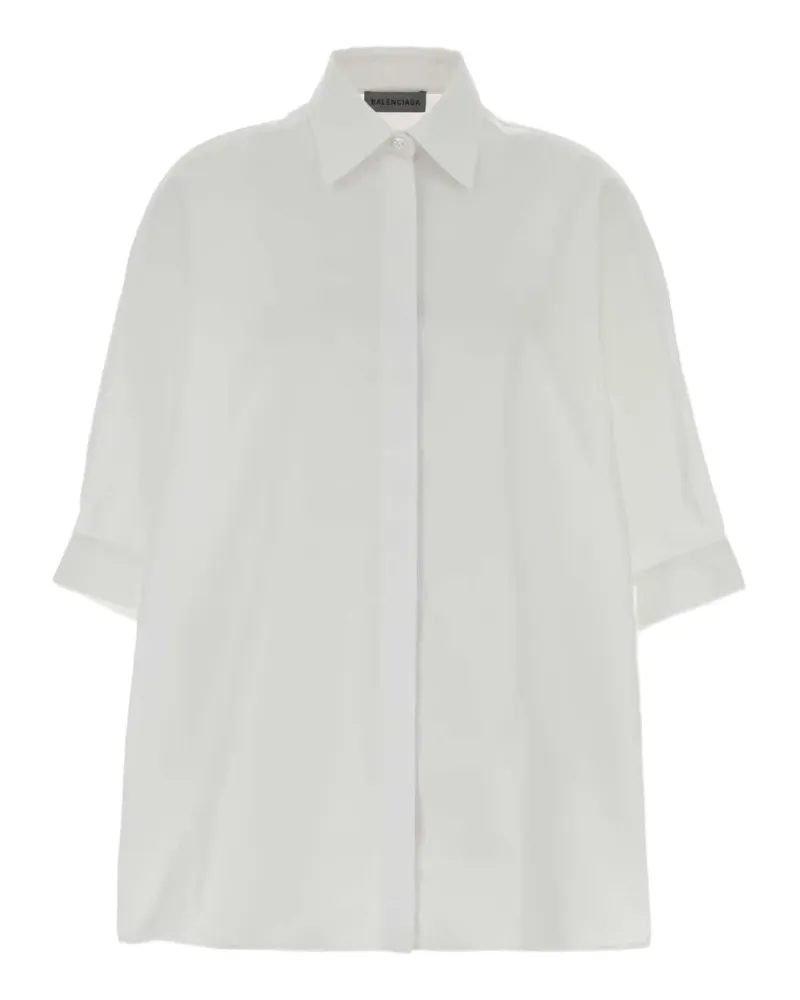 Balenciaga Hemd im Oversized-Look - Weiß Weiß