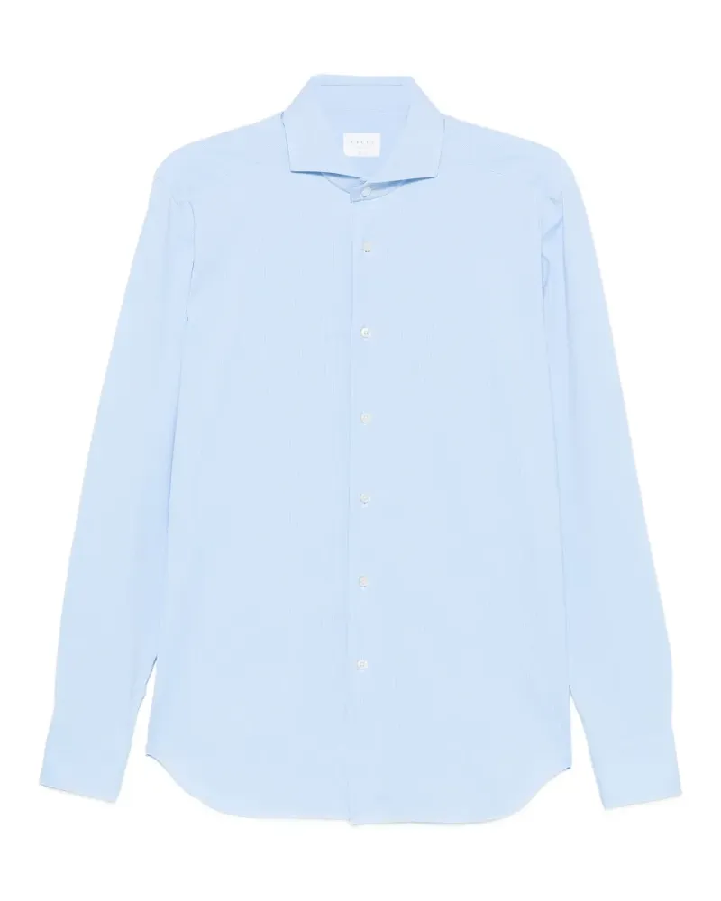 XACUS spread-collar long-sleeve shirt - Blau Blau