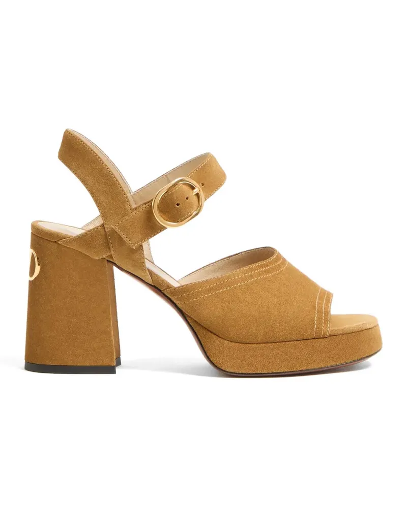 Valentino Garavani Fawcette Plateau-Sandalen 100mm - Braun Braun