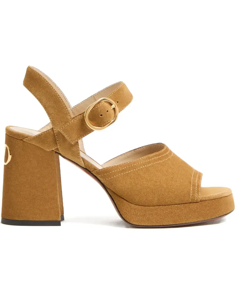 Valentino Garavani Fawcette Plateau-Sandalen 100mm - Braun Braun