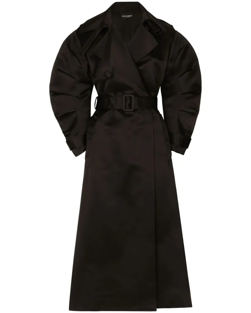 Dolce & Gabbana Trenchcoat mit Gürtel - Schwarz Schwarz