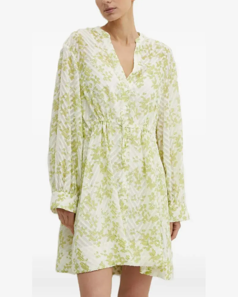 Samsøe & Samsøe Minikleid mit Blumenmuster - Weiß Weiß