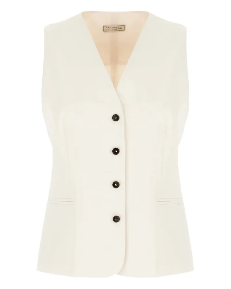 Antonelli Firenze buttoned vest - Nude Nude