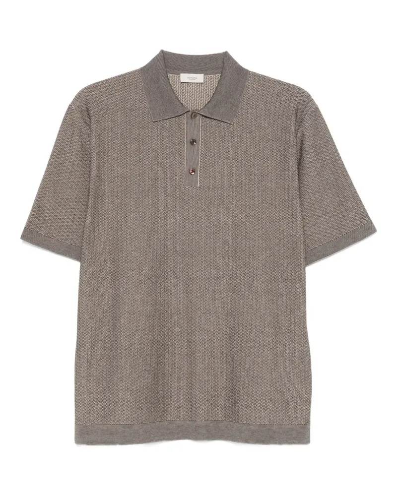 AGNONA textured polo shirt - Nude Nude