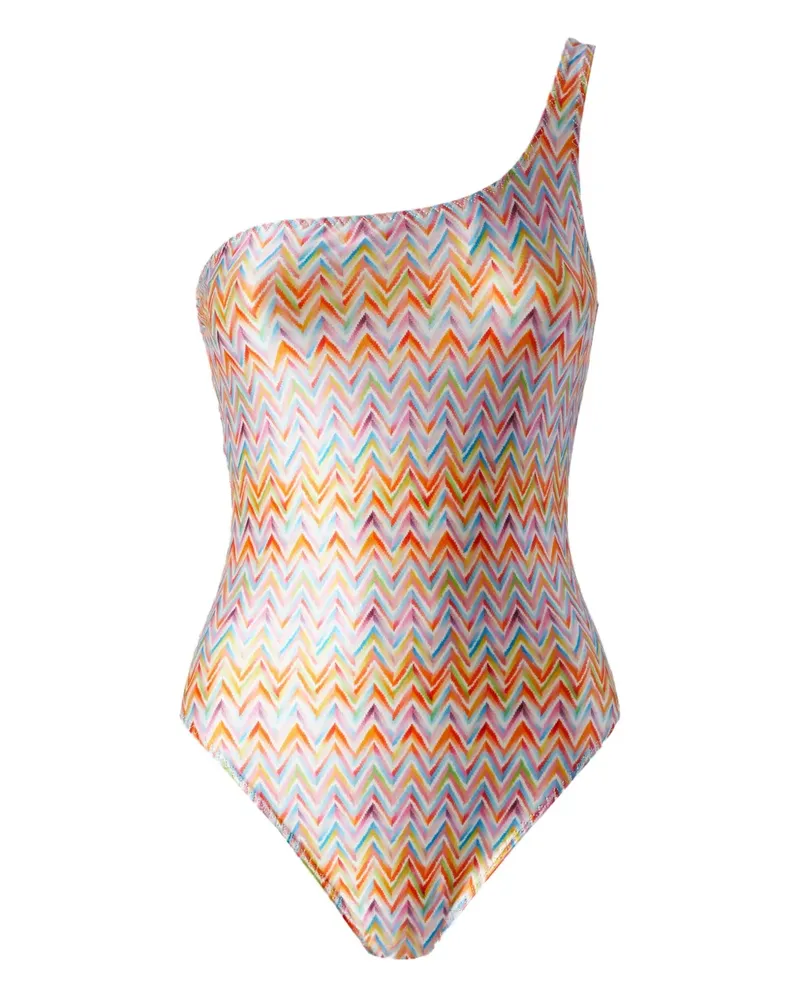 Missoni Badeanzug mit Zickzackmuster - Rosa Rosa