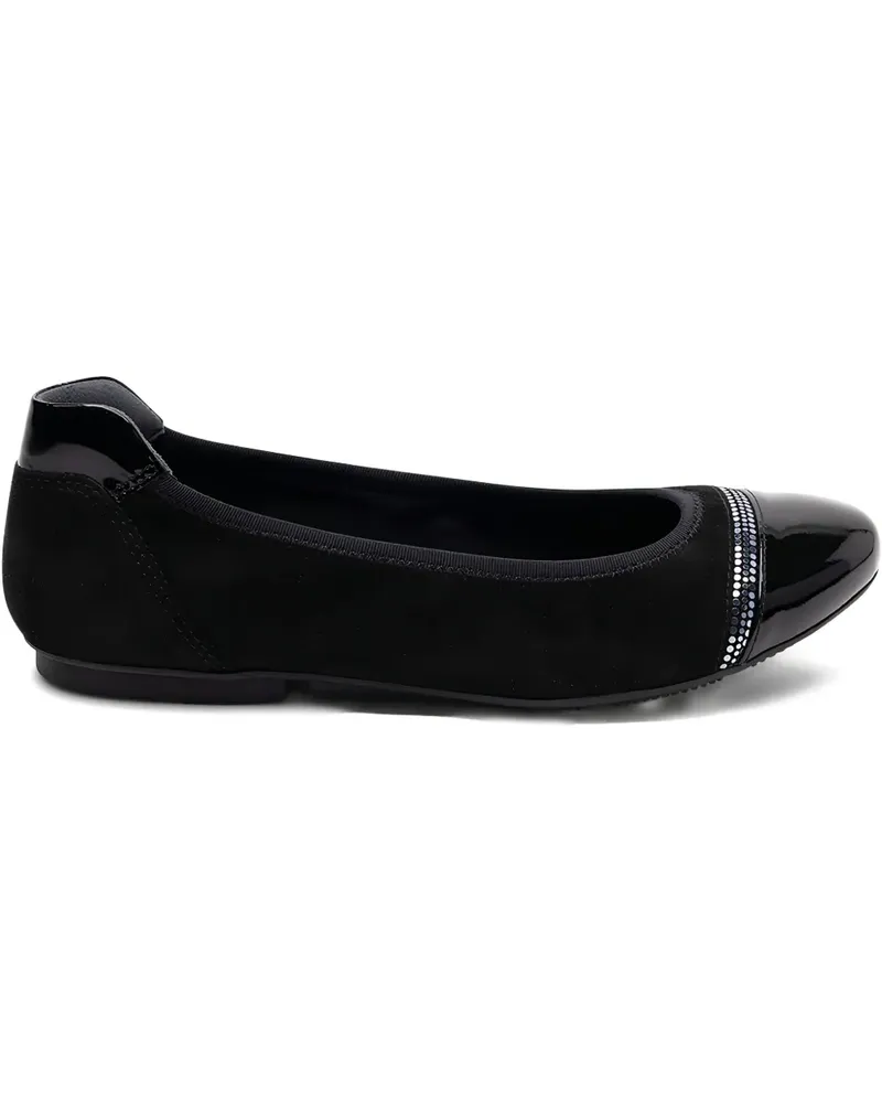 Hogan Ballerinas mit kontrastierender Kappe - Schwarz Schwarz