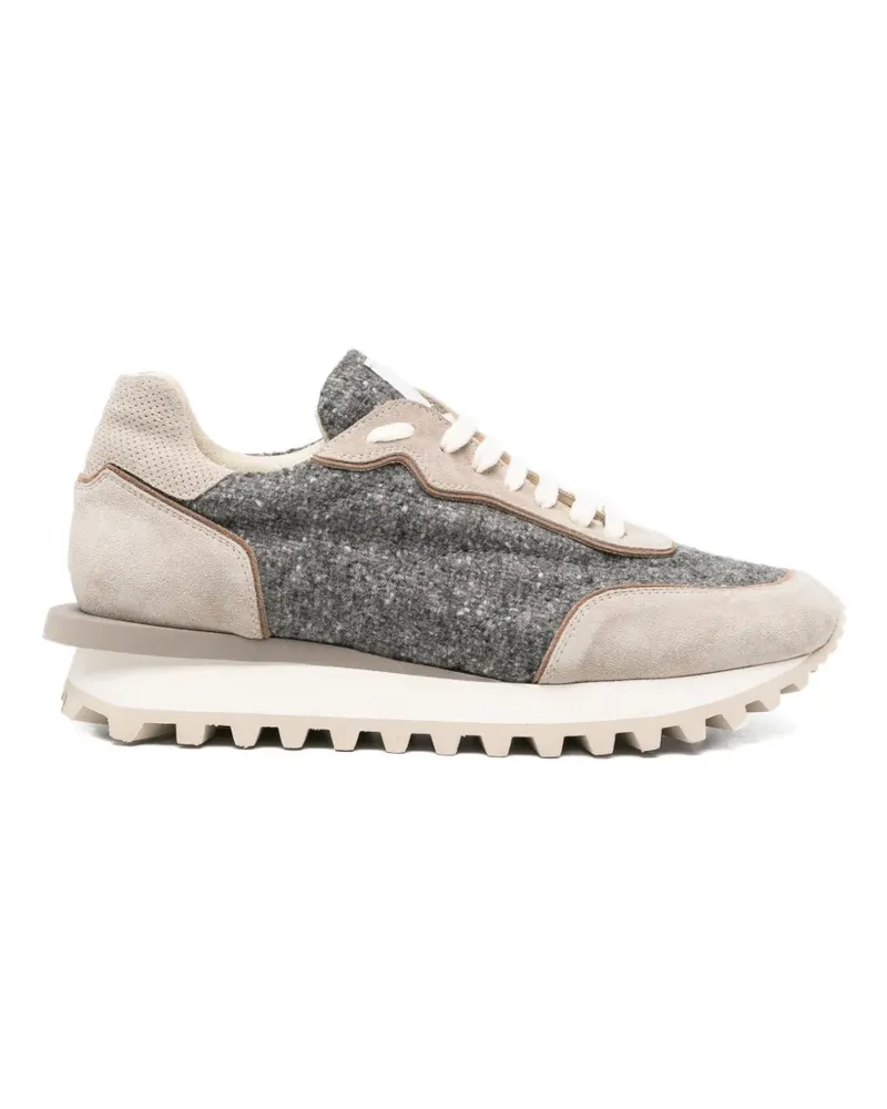Eleventy Sneakers mit Einsätzen - Grau Grau