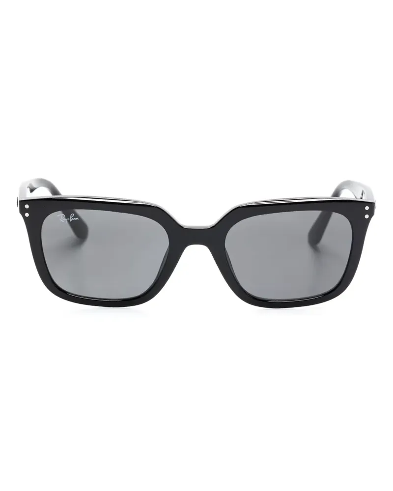 Ray Ban Sonnenbrille mit eckigem Gestell - Schwarz Schwarz