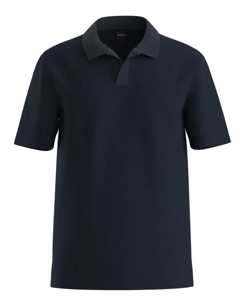 HUGO BOSS Texturiertes T-Shirt - Blau Blau