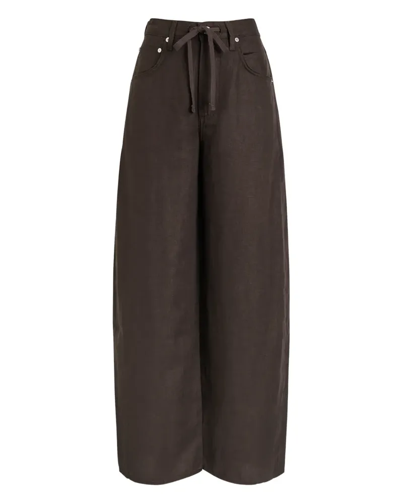 Citizens of humanity Bynn drawstring wide-leg trousers - Braun Braun