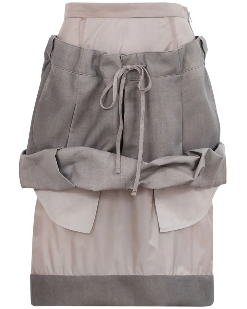 Maison Margiela Rock im Layering-Look - Grau Grau