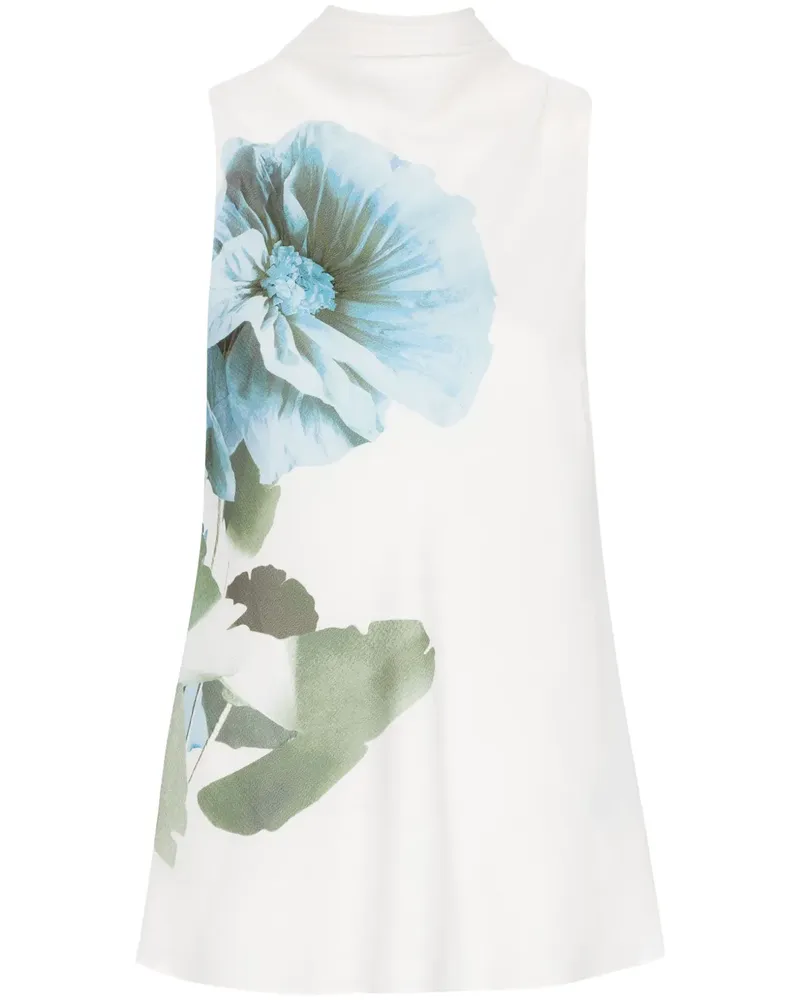 Ted Baker Top mit Blumen-Print - Weiß Weiß