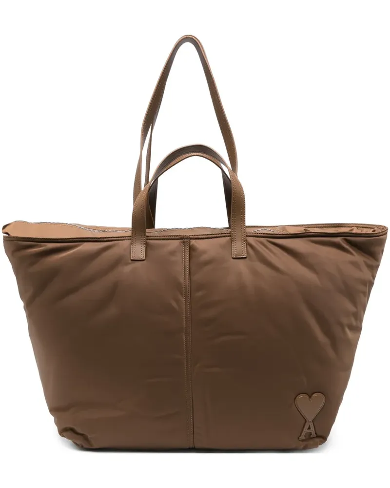 AMI Paris Gefütterter Shopper - Braun Braun