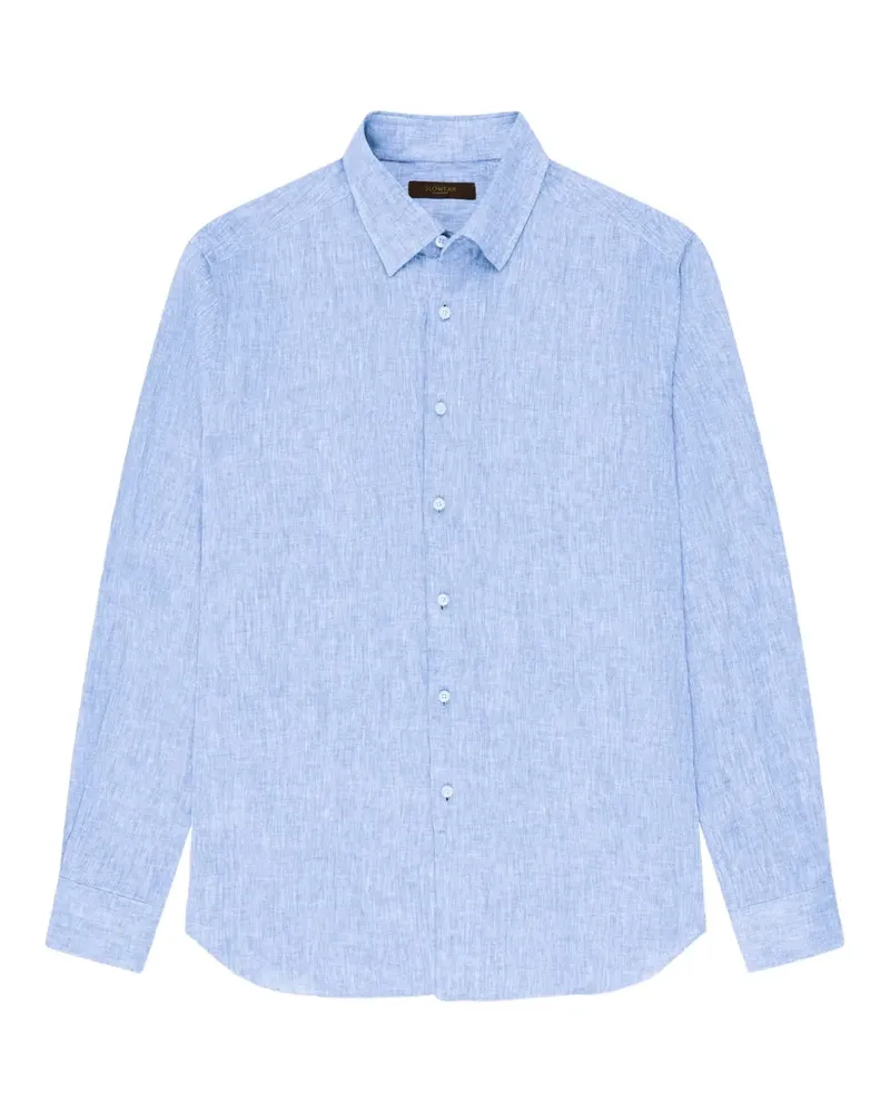 Slowear Hemd aus Leinen - Blau Blau