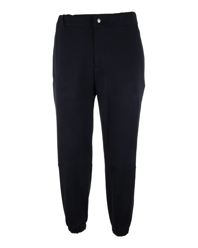 KIRED button-fastening elasticated-hem trousers - Blau Blau