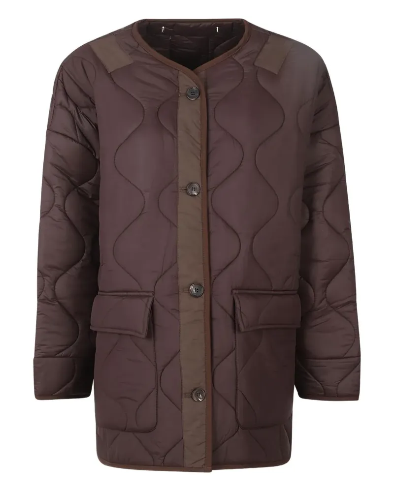 FRANKIE Shop Teddy quilted jacket - Braun Braun
